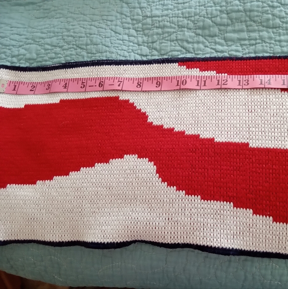 USA Red White and Blue Knit Scarf America - Picture 6 of 9